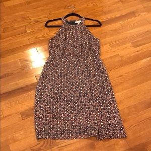 Loft high neck midi dress